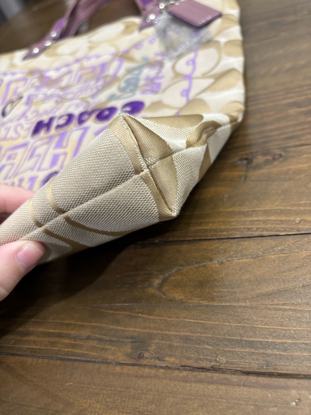 Coach Poppy Slim Glam Tote Bag - Picture 4 of 9